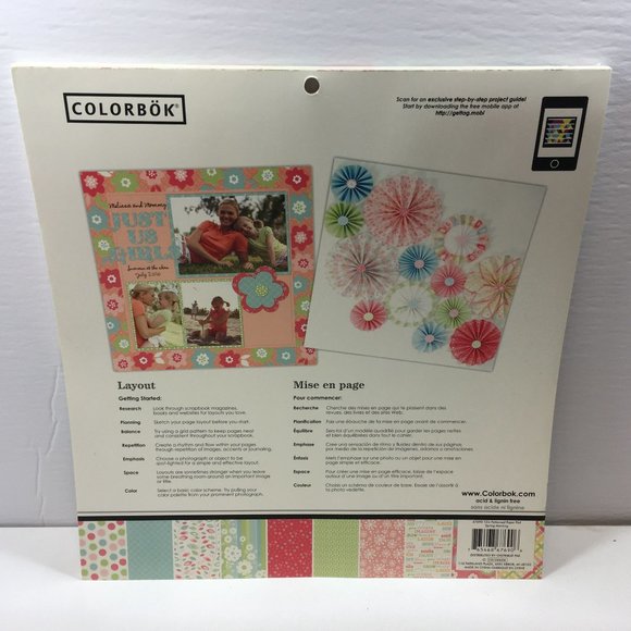 Colorbok Patterned Spring Morning Rhapsody 12"x12" 8.s5"x11" Craft Cardmaking Sc - Picture 11 of 12